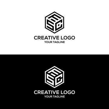 creative letter SFC logo design vector