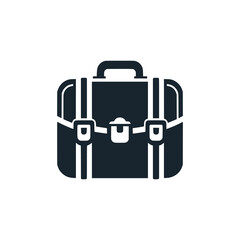 modern briefcase logo vector illustration template design