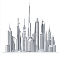 city skyline vector design .
