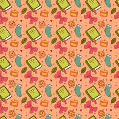 Autumn Festive Decorations Seamless Pattern
