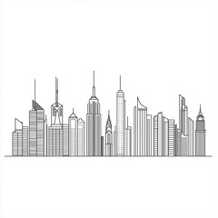 Obraz premium city skyline vector design .