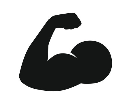 flat bicep muscle icon