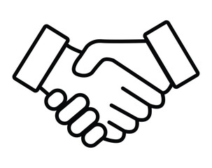 handshake icon deal or friendship concept.