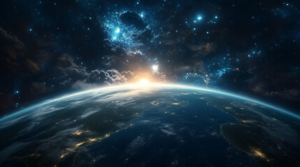 planet earth in space