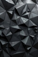 Fototapeta premium Geometric Triangle Pattern in Dark Polygonal Design