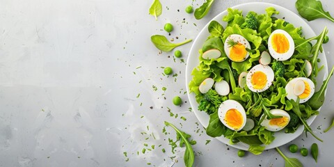 Nutritious Vegetable and Egg Salad for a Wholesome Diet