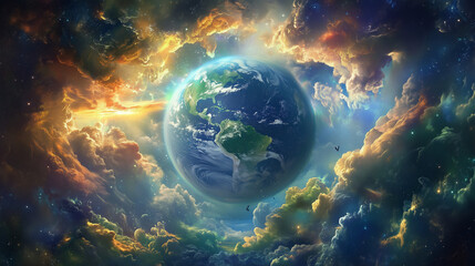 Fototapeta premium earth in space