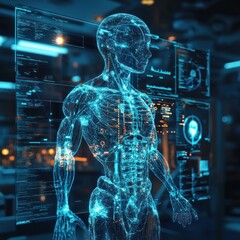 Digital Representation of Human Anatomy with Code and Data Displays