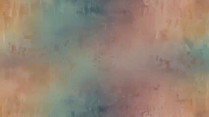 abstract illustration background featuring muted pastel colors, worn textures, and delicate, swirling patterns reminiscent of vintage wallpaper from the 1920s