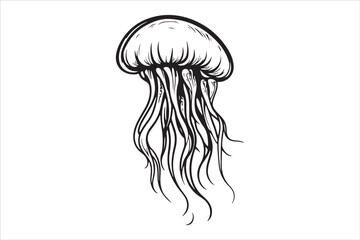 Trending Jellyfish Silhouette,
Modern Marine life,
Ocean,
Sea creature,
Underwater,
Aquatic,
Minimalist,
Sea life,
Transparent,
Abstract,
Vector,
Sea,
Black and white,
Illustration,
Marine,
