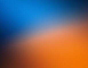 Textured Harmony: Dark Blue and Orange Gradient with Grainy Noise