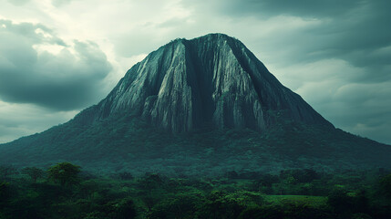 Fototapeta premium natural view of Aso Rock mountain in Abuja Nigeria