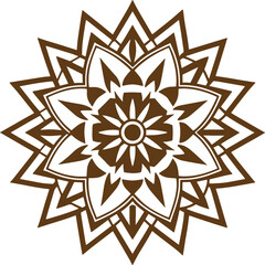 Creative luxury ornamental mandala design background in gold color. Decorative greeting card. Design for invitation, wedding card, Diwali, decoration