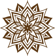 Creative luxury ornamental mandala design background in gold color. Decorative greeting card. Design for invitation, wedding card, Diwali, decoration