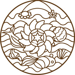 Creative luxury ornamental mandala design background in gold color. Decorative greeting card. Design for invitation, wedding card, Diwali, decoration