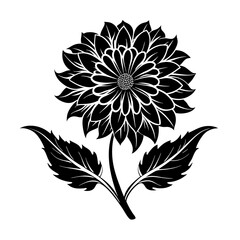 flower silhouette vector art