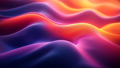 Fototapeta premium Smooth wave pattern in bright pink colors flowing elegantly generated by AI