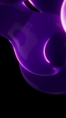 Abstract Elegant Calm Full Screen Purple Lava Lamp Meta Ball Vertical Background