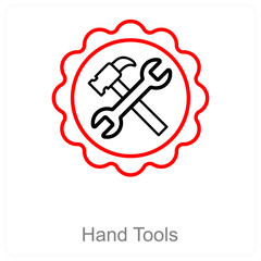 Hand Tools and repair icon concept