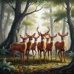 deer in the forest