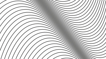 Black curve line abstract background vector image