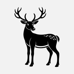 Reindeer Silhouette vector illustration