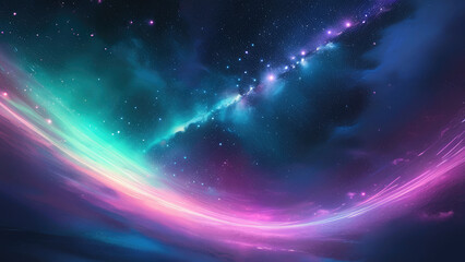 Obraz premium Cosmic Beauty: Galaxy-Themed Wallpaper and Background