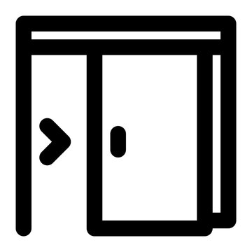 recommend clip art: sliding door, doors, doorway, entrance, construction, building outline icon