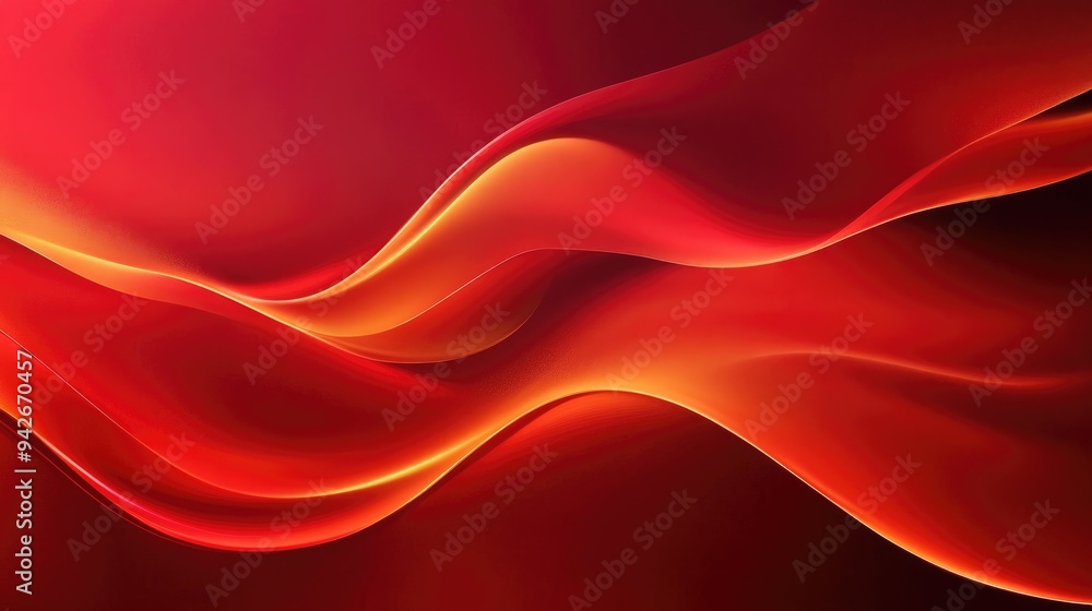 Poster abstract red background with a vignette border frame
