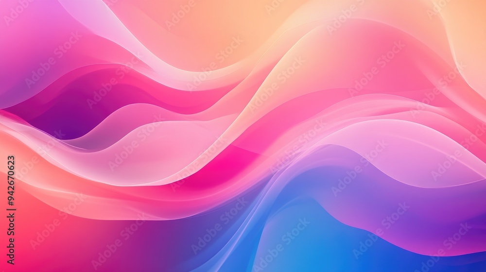 Poster colorful abstract gradient background suitable for banners advertisements and presentation concepts