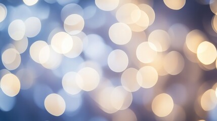 Obraz premium Bokeh background featuring soft white circular lights