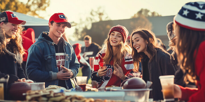 American Football Tailgate Party Gameday 