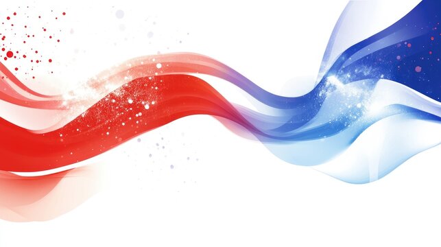 Abstract independence day banners displayed on a white background