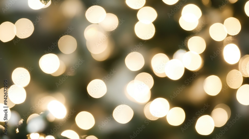 Poster bokeh background featuring soft white circular lights