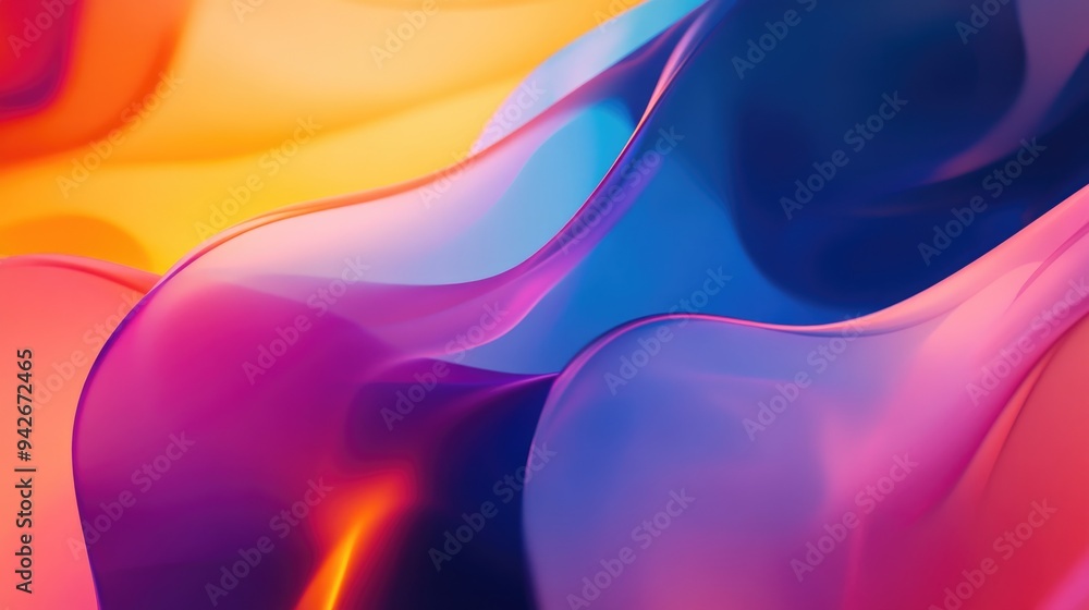 Poster background design featuring abstract shapes and colors creating a dynamic and visually engaging comp