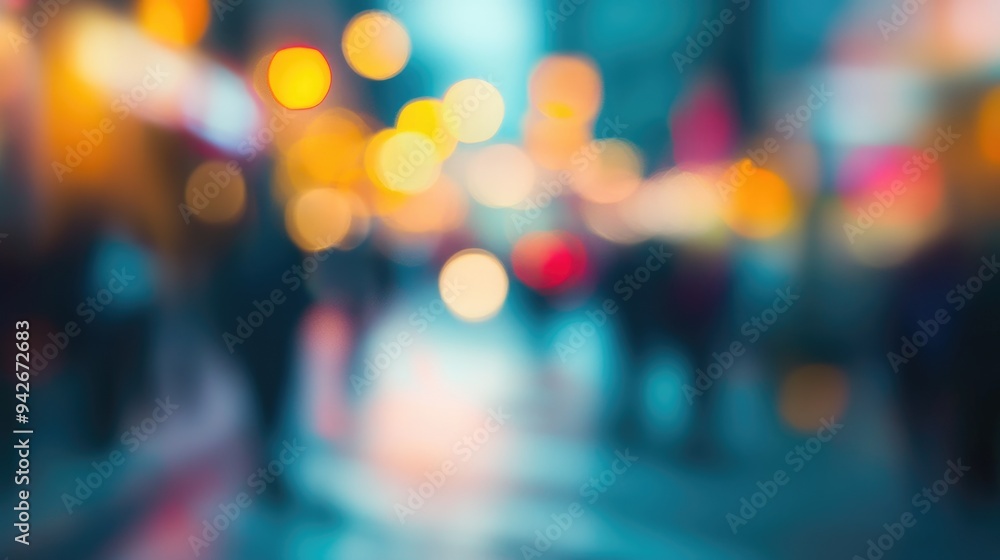 Poster blurred background with a soft focus effect