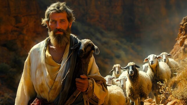 Bible story, Jacob tended his uncle Laban's sheep and goats