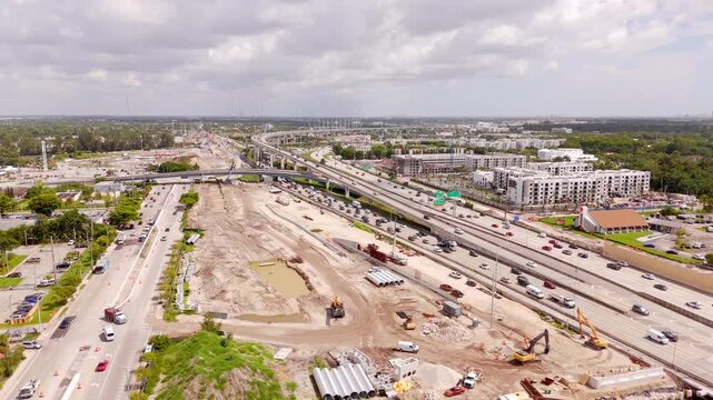 Miami construction sites Golden Glades Interchange 2024