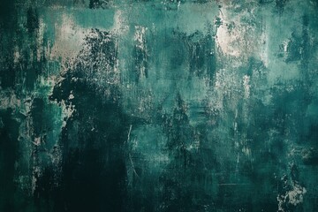 Obraz premium Abstract Darkness Effect Dark Light Green Color Effects Wall Texture background Wallpaper.Abstract background luxury rich vintage grunge background texture design with elegant antique paint on , ai