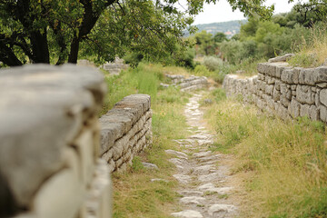 View of an ancient archaeological site