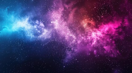 Fototapeta premium Abstract galaxy cosmos illustration with vibrant multicolored design, perfect for futuristic themes.