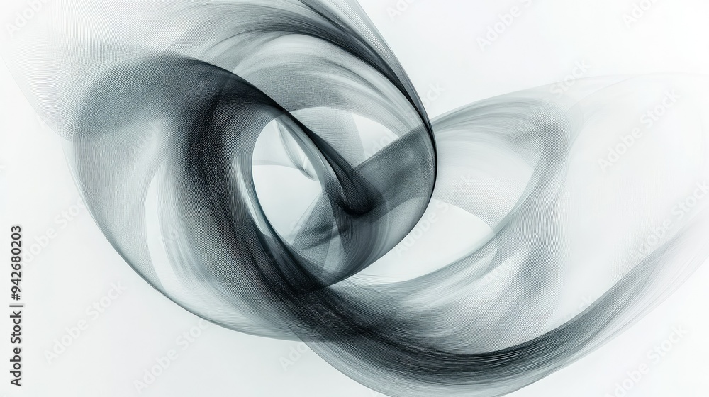 Fototapete abstract, swirling lines converging and diverging, capturing the essence of a complex concept on a m