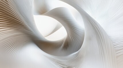 Abstract, swirling lines converging and diverging, capturing the essence of a complex concept on a minimalist white background.