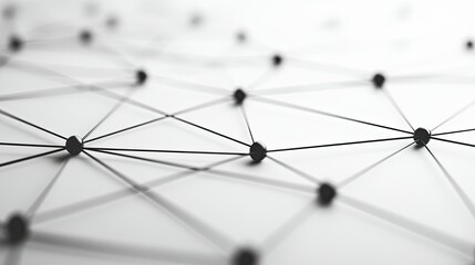 Intersecting lines in a geometric design, representing business strategy and connections, on a clean white backdrop.