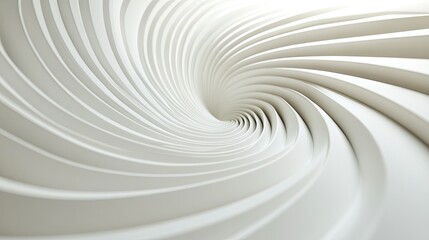 Obraz premium Subtle, curved lines in a circular flow, embodying the lifecycle and circular economy principles in a minimalist composition.