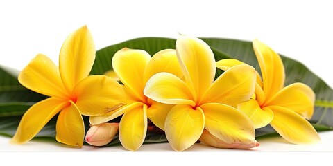 Obraz premium frangipani flower isolated on white