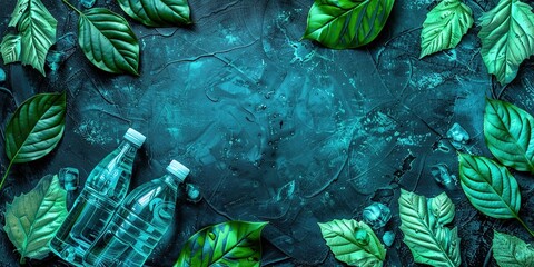 Obraz premium underwater world map