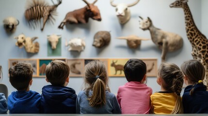 Children at Natural History Museum