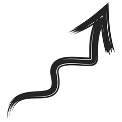 Retro Brush Stroke Arrow