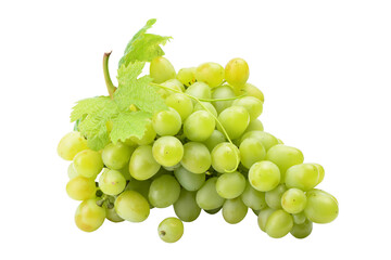 Bunch of green grapes isolated
